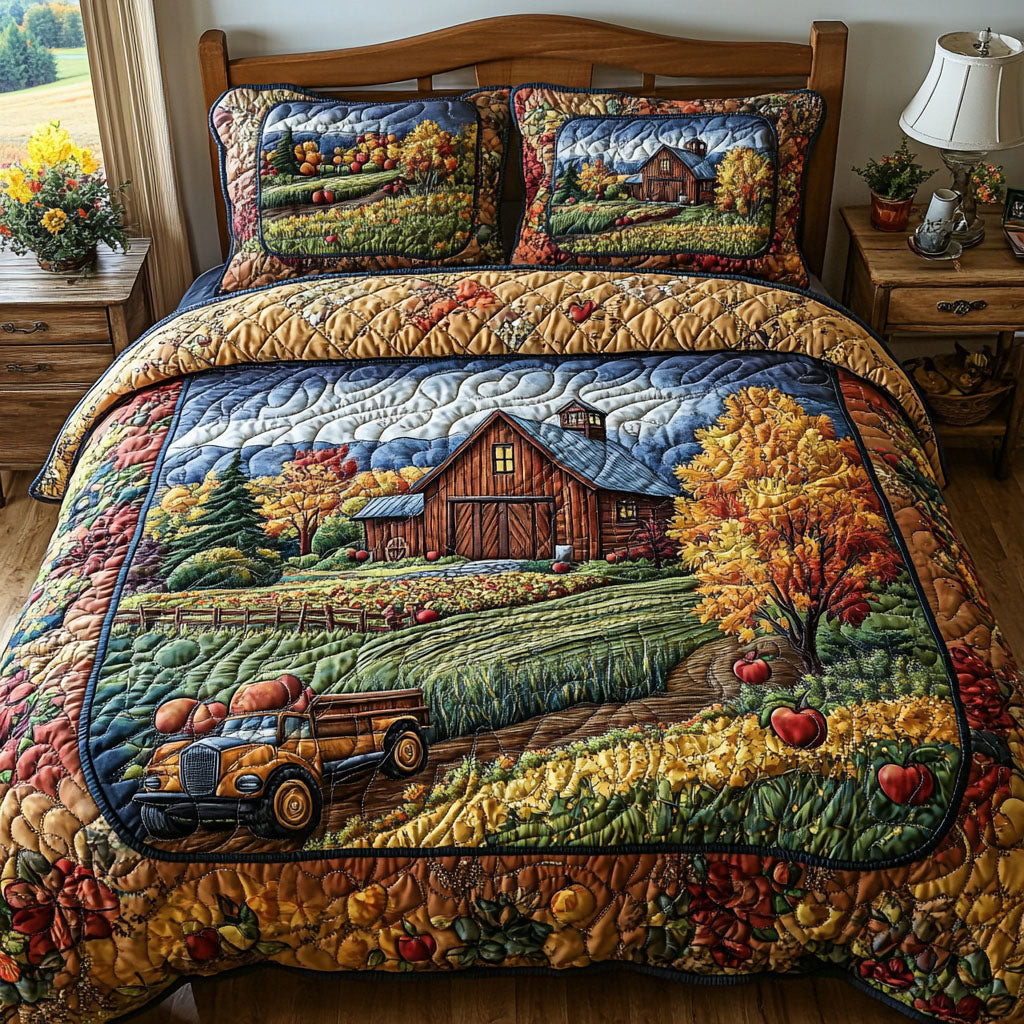 Rustic Pathway 3-Piece Quilted Bedding Set NCU0PTT400