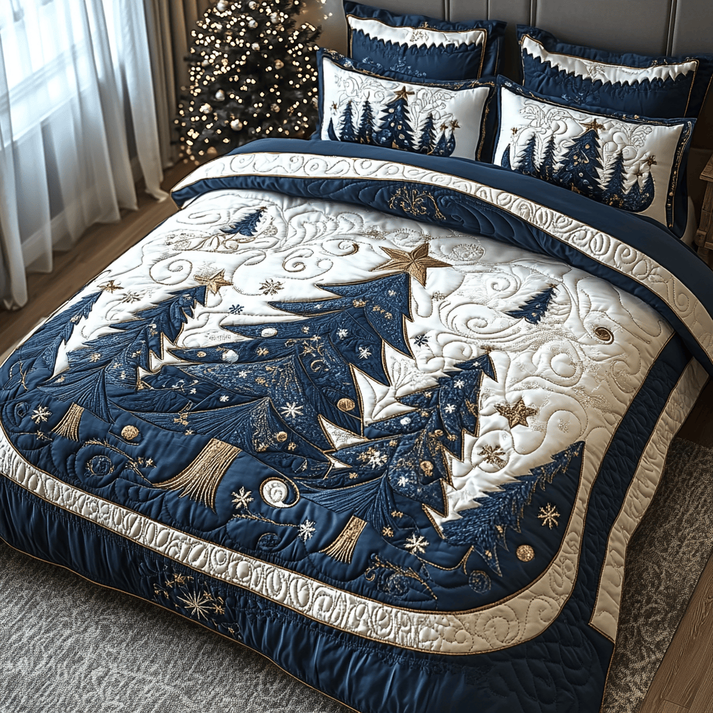 Northern Glow Quilted Bedding Set NCU0DV1948