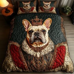 Royal Pup Majesty 3-Piece Quilted Bedding Set NCU0NNT627