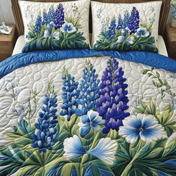 Dreaming Flowers 3-Piece Quilted Bedding Set NCU0NVH381