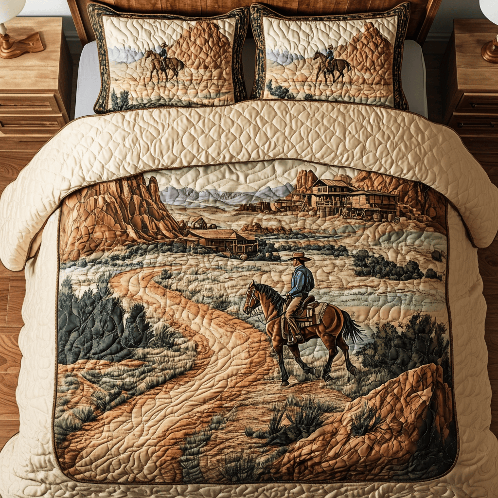 Wild Canyon 3-Piece Quilted Bedding Set NCU0NVH597