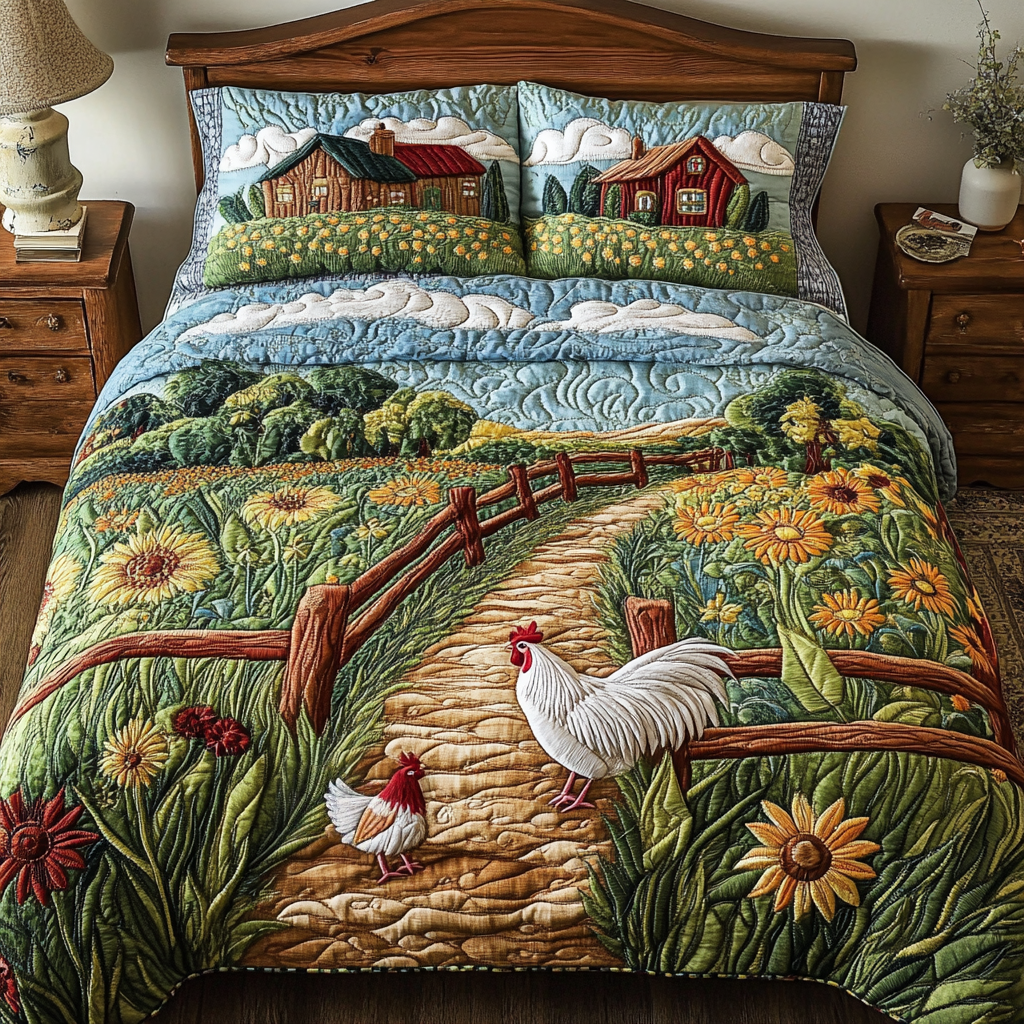 Scenic Escape 3-Piece Quilted Bedding Set NCU0NVH361