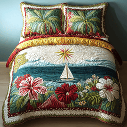Coastal Breeze Quilted Bedding Set NCU0DV192