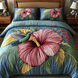 Sweet Hover 3-Piece Quilted Bedding Set NCU0NVH606