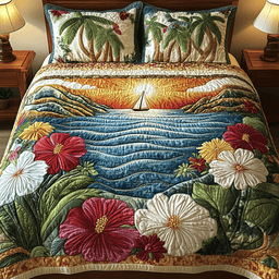 Seabreeze Retreat Quilted Bedding Set NCU0DV201