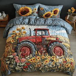 Harvest Charm 3-Piece Quilted Bedding Set NCU0NVH705