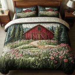 Rustic Trail 3-Piece Quilted Bedding Set NCU0NVH717