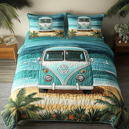 Dream Vibes 3-Piece Quilted Bedding Set NCU0NVH439