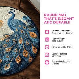 Evergreen Festivity Quilted Round Mat NCU0NT1240