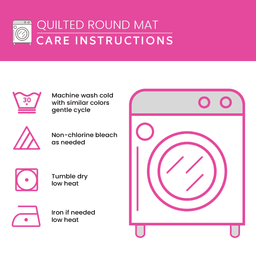 Gingerbread Haven Quilted Round Mat NCU0NT1232