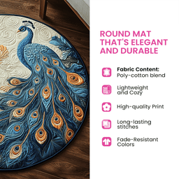 Gingerbread Haven Quilted Round Mat NCU0NT1232