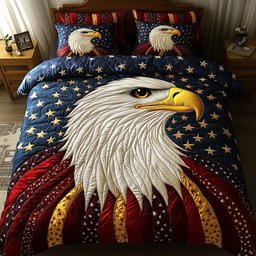 Wings of Liberty 3-Piece Quilted Bedding Set GFTOTP5923