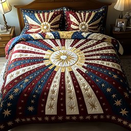 American Radiance 3-Piece Quilted Bedding Set GFTOTP5915