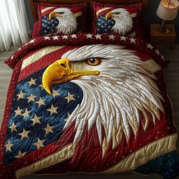 Wings of Liberty 3-Piece Quilted Bedding Set GFTOTP5922