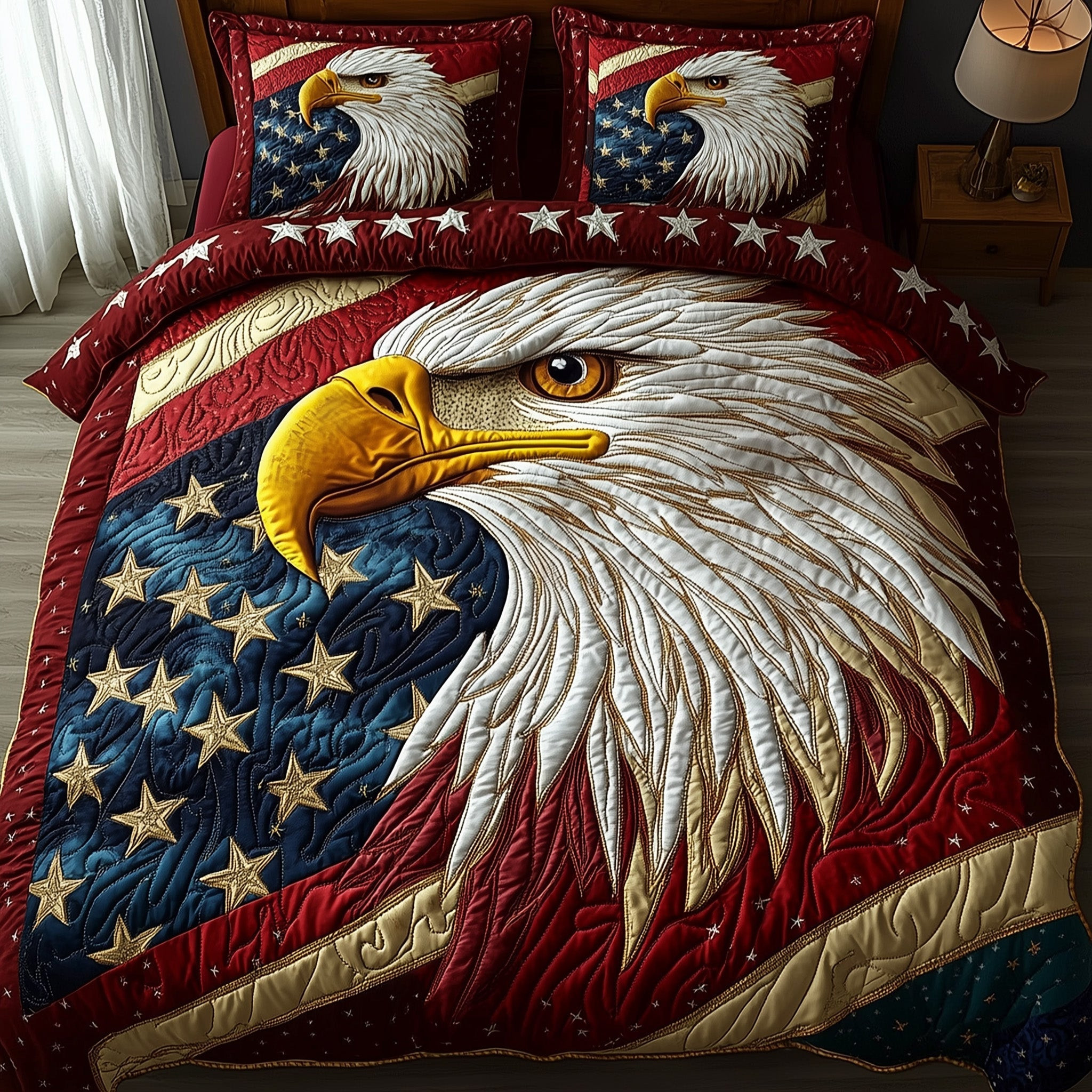 Wings of Liberty 3-Piece Quilted Bedding Set GFTOTP5922