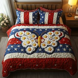 Liberty Butterfly 3-Piece Quilted Bedding Set GFTOTP6977