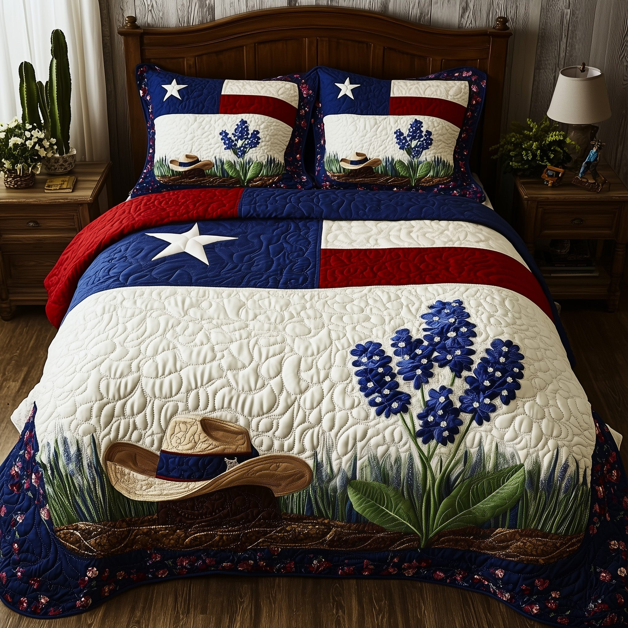 Texas Pride 3-Piece Quilted Bedding Set GFTOMA1318
