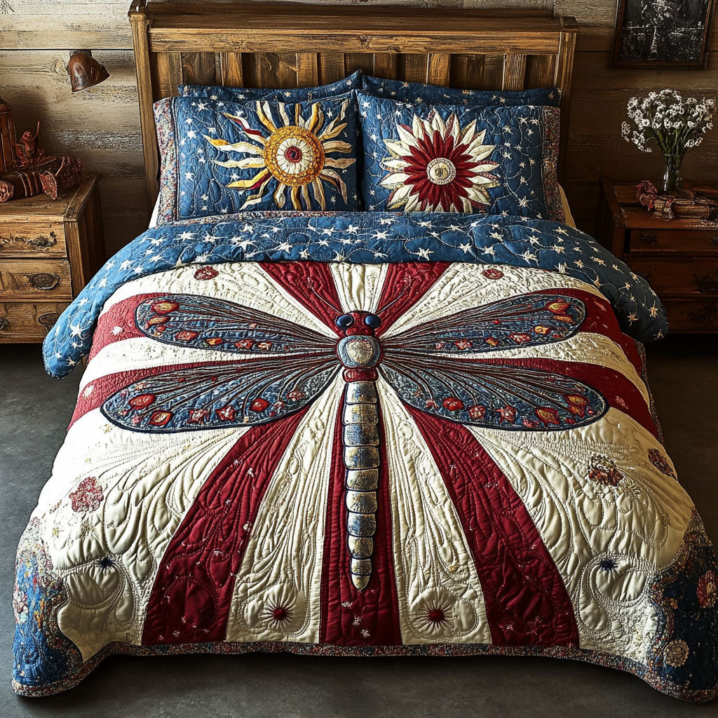 Independence Glide 3-Piece Quilted Bedding Set NCU0PT3414
