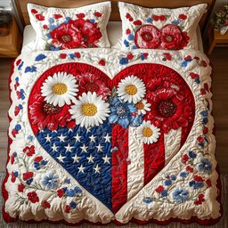 Liberty in Bloom 3-Piece Quilted Bedding Set NCU0NT7414