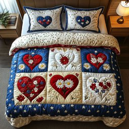 Heartland Bloom 3-Piece Quilted Bedding Set NCU0NT7413