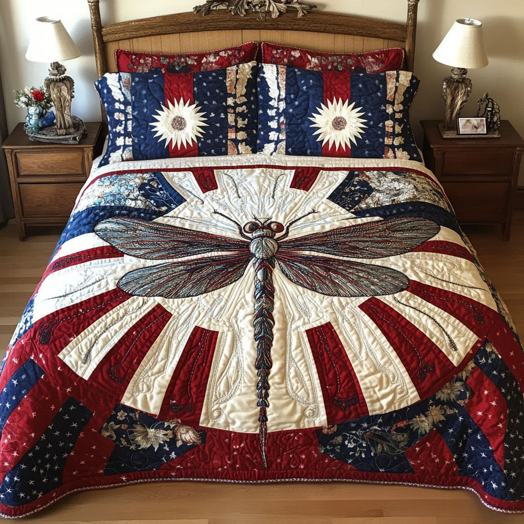 Liberty Wings 3-Piece Quilted Bedding Set NCU0PT3415