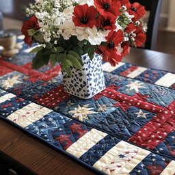 Patriot Path Quilted Table Runner NCU0PT5377