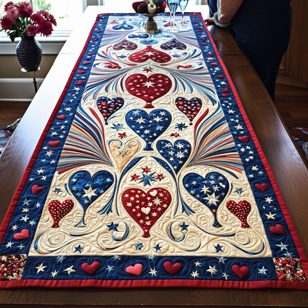 Sparkling Celebration Quilted Table Runner NCU0PT3801
