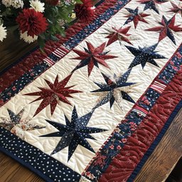 Tribute to the Stars Quilted Table Runner NCU0PT5483
