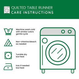 Stars and Petals Quilted Table Runner NCU0PT5381
