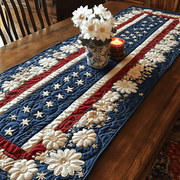 Patriot Pride Quilted Table Runner NCU0VH3374