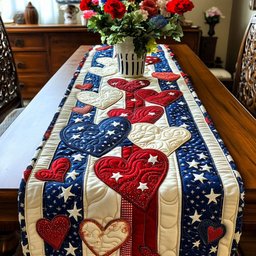 American Embrace Quilted Table Runner NCU0NT7416