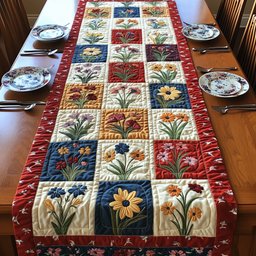 Patriot Petal Quilted Table Runner GFTONT873
