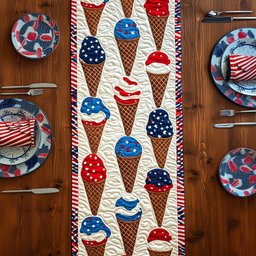 Cone Parade Quilted Table Runner GFTONT697