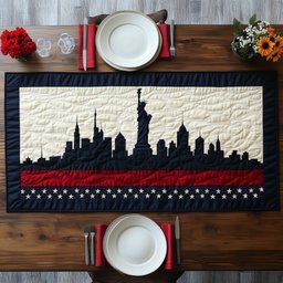 Patriotic Skylin Quilted Table Runner GFTOMA1089