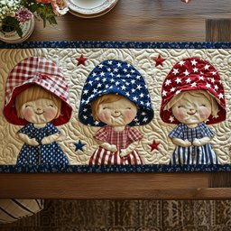 American Charm Sunbonnet Quilted Table Runner GFTOTP8689