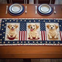 Labrador Retriever Quilted Table Runner GFTOMA591