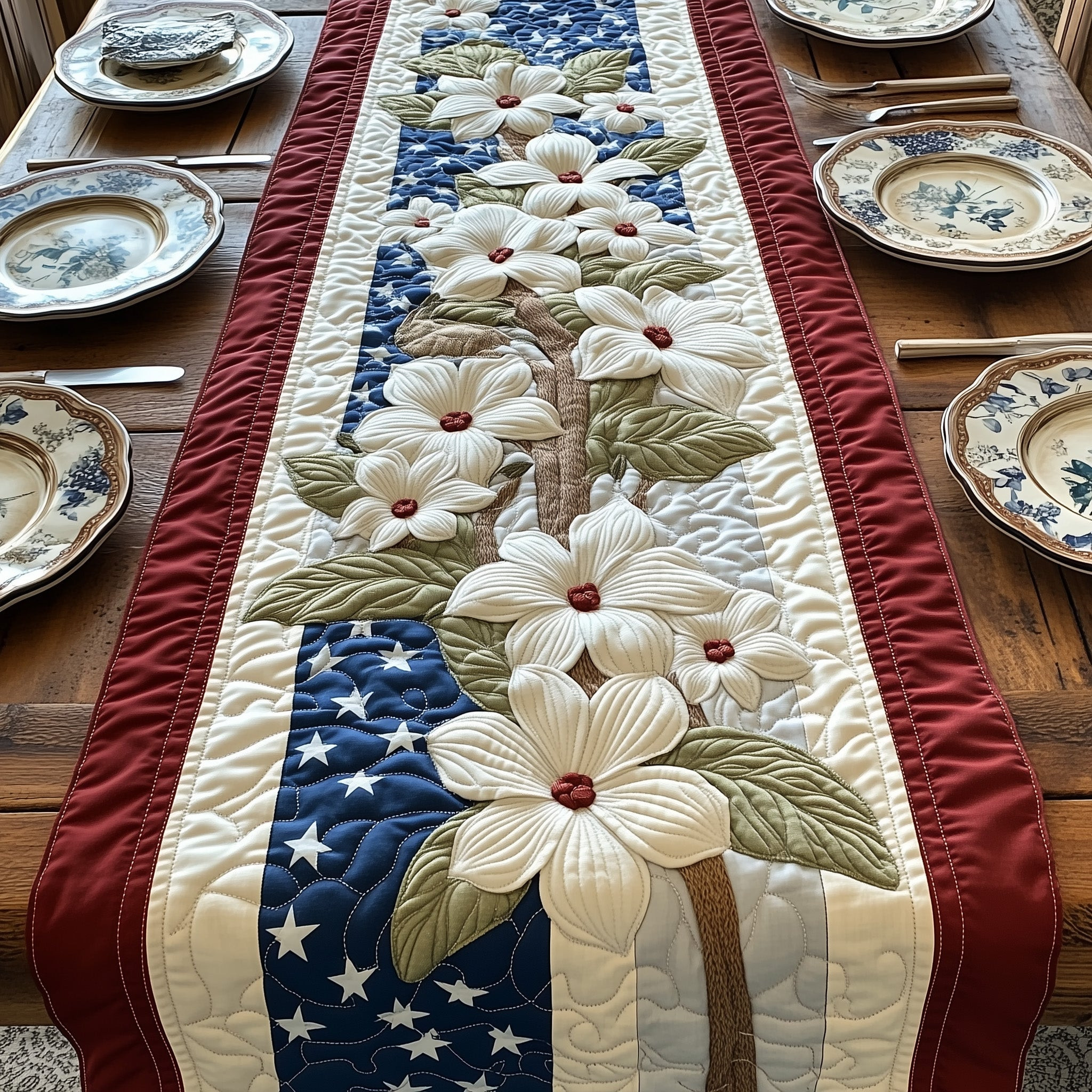 Liberty in Bloom Quilted Table Runner GFTOTP6786
