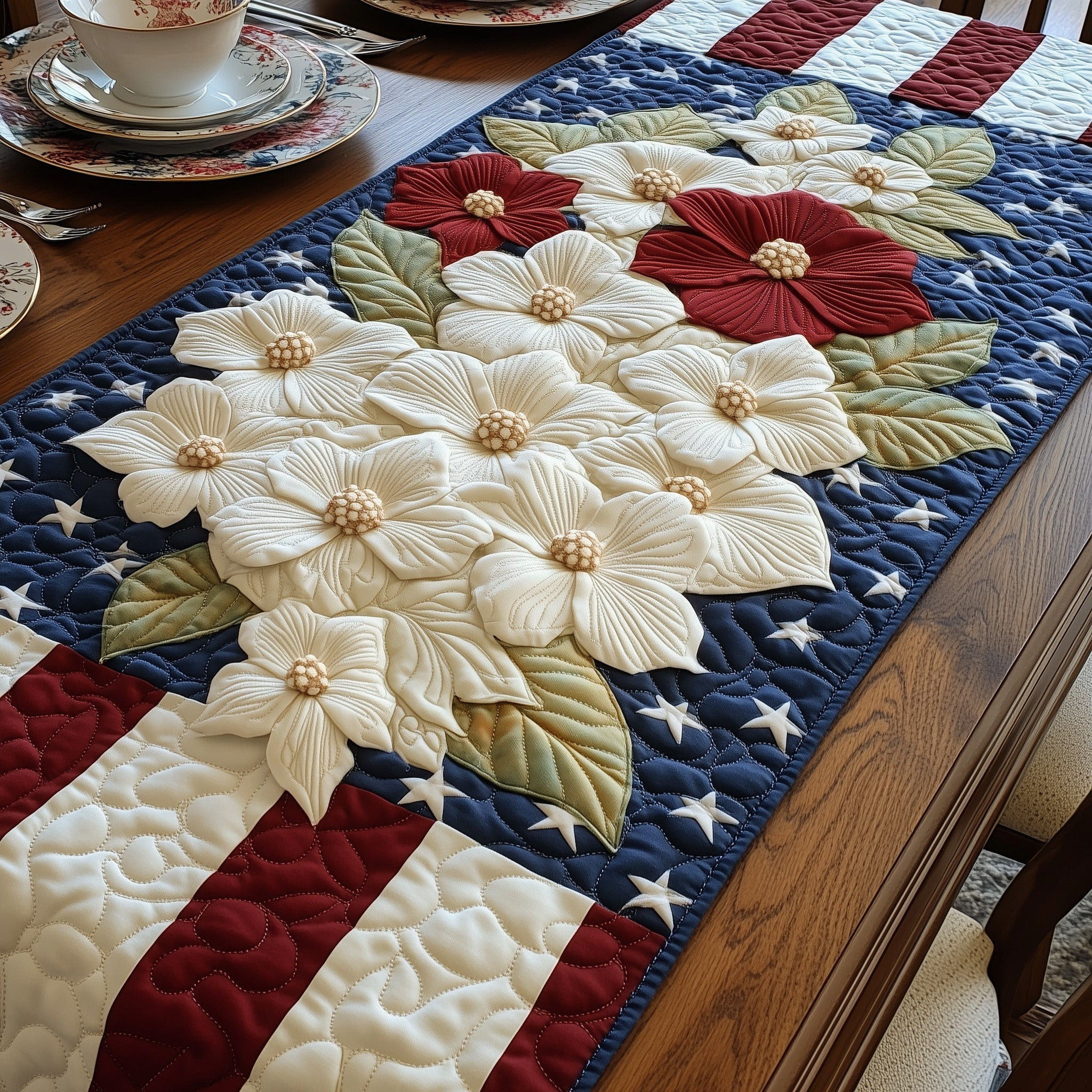 Liberty in Bloom Quilted Table Runner GFTOTP6785