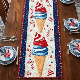 Ice Cream Quilted Table Runner GFTONT694