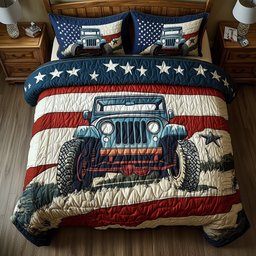 Patriotic Chase 3-Piece Quilted Bedding Set GFTONT660