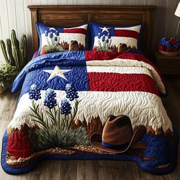 Texas Pride 3-Piece Quilted Bedding Set GFTOMA1320