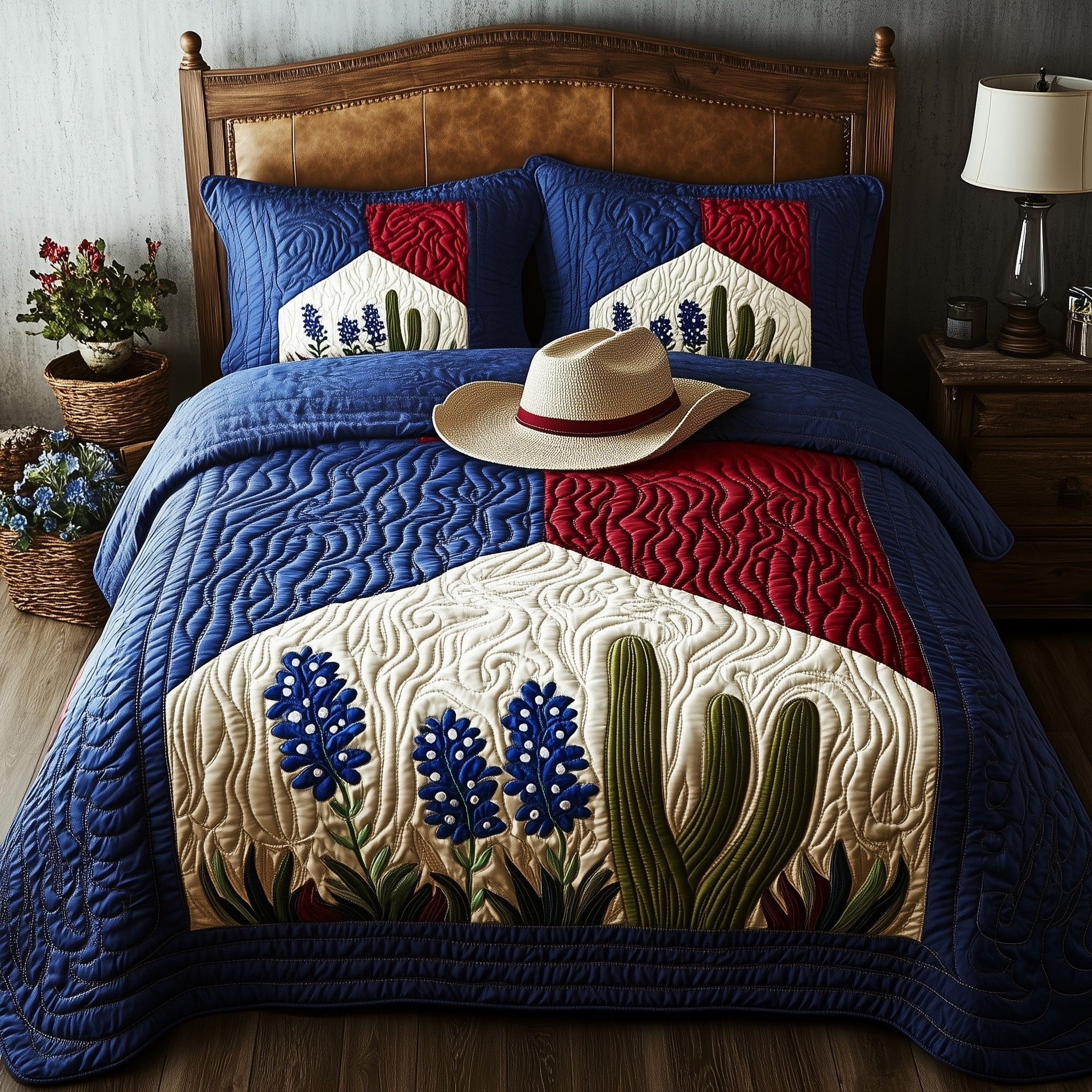 Texas Pride 3-Piece Quilted Bedding Set GFTOMA1321