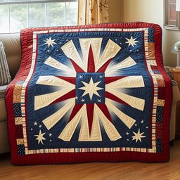 Patriotic Mandala Flower Quilted Blanket GFTONL2804