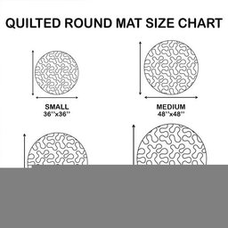 Autumn Whimsy Quilted Round Mat NCU0TL1386