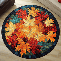 Autumn Splendor Quilted Round Mat NCU0TL1361
