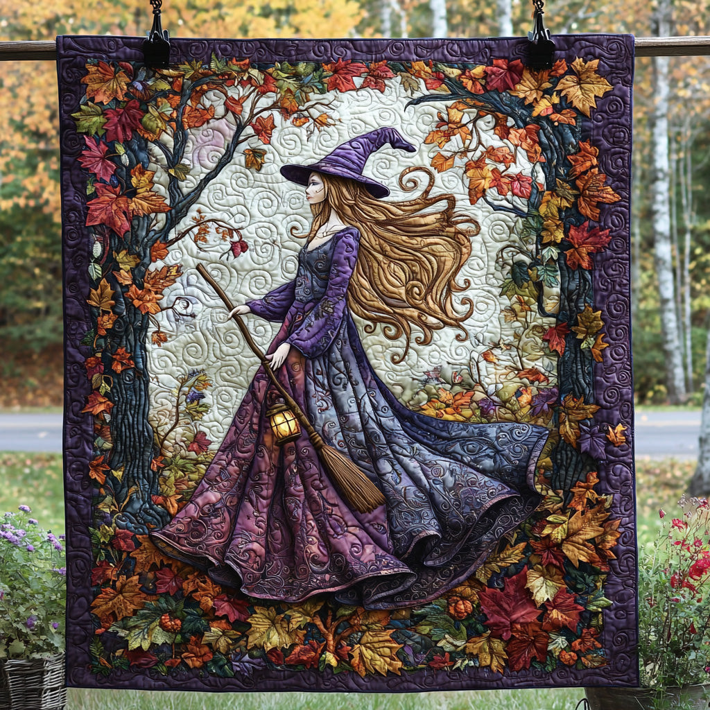 Moonlit Manor Witch Quilted Blanket NCU0DV6386