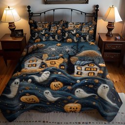 Enchanted Shadows 3-Piece Quilted Bedding Set NCU0PT930