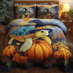 Turtle 3-Piece Quilted Bedding Set GFTONT2941