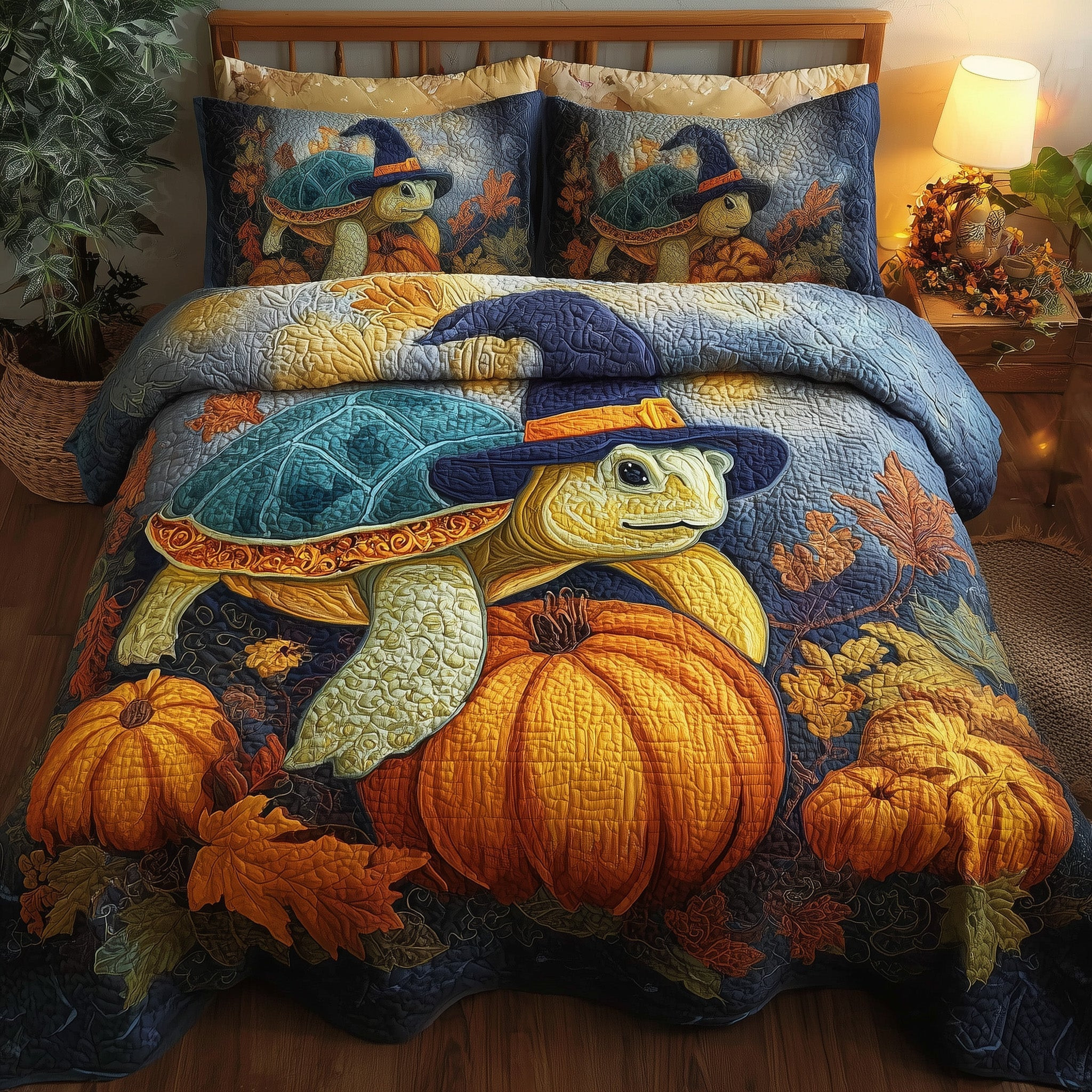 Turtle 3-Piece Quilted Bedding Set GFTONT2941