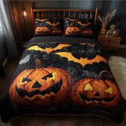 Halloween 3-Piece Quilted Bedding Set GFTONT2931